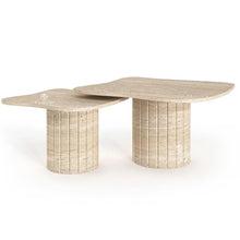 Load image into Gallery viewer, Travertine Side Table

