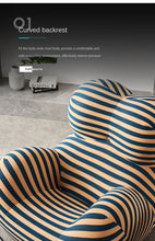 Load image into Gallery viewer, Striped Curved Chair

