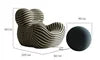 Load image into Gallery viewer, Striped Curved Chair

