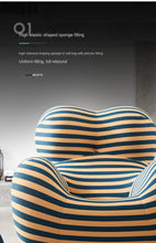 Load image into Gallery viewer, Striped Curved Chair
