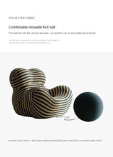 Load image into Gallery viewer, Striped Curved Chair
